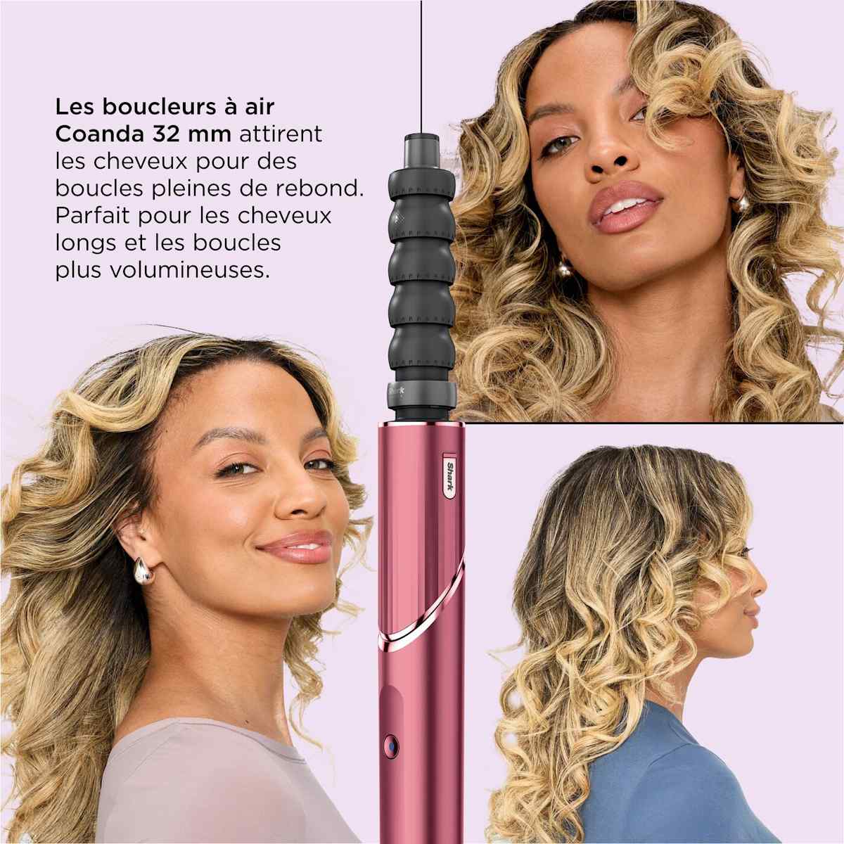 Multi-Styler et Sèche-Cheveux 5-en-1 Shark FlexStyle - Cerise Noire