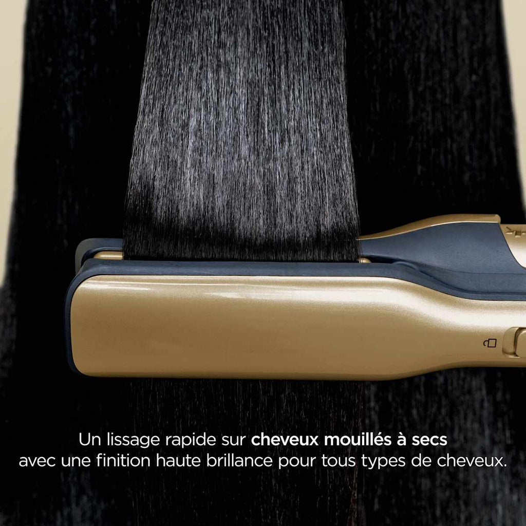 Multi-Styler premium et Sèche-Cheveux Shark Glam sur-mesure Or - 1 embout au choix