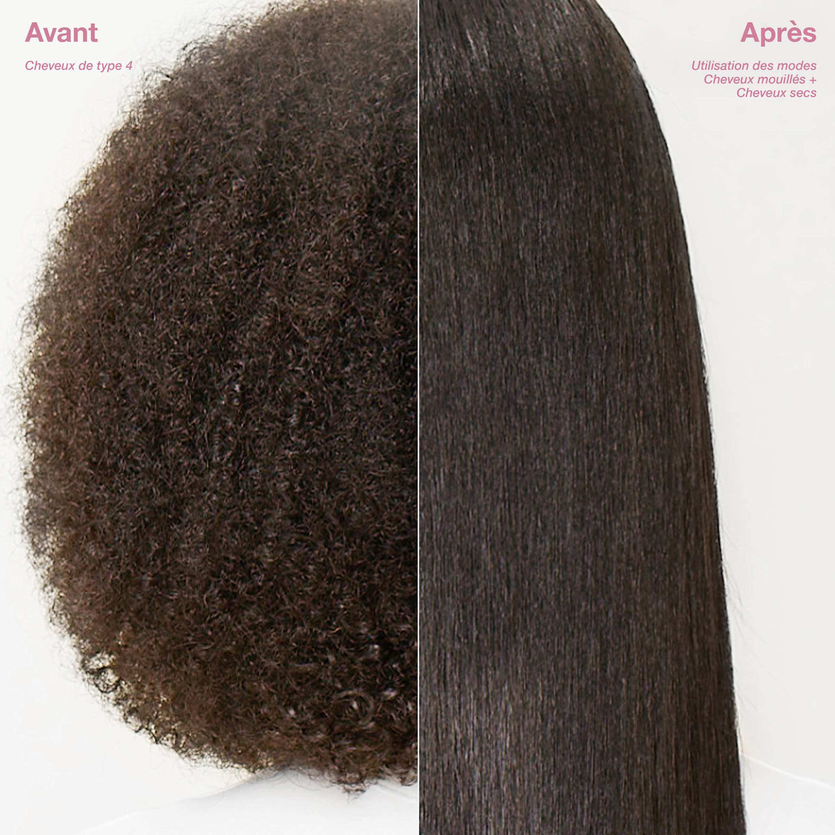 Lisseur + Sèche-cheveux tout-en- un Shark SilkiPro Straight, avec étui de rangement résistant à la chaleur - Quartz Rose