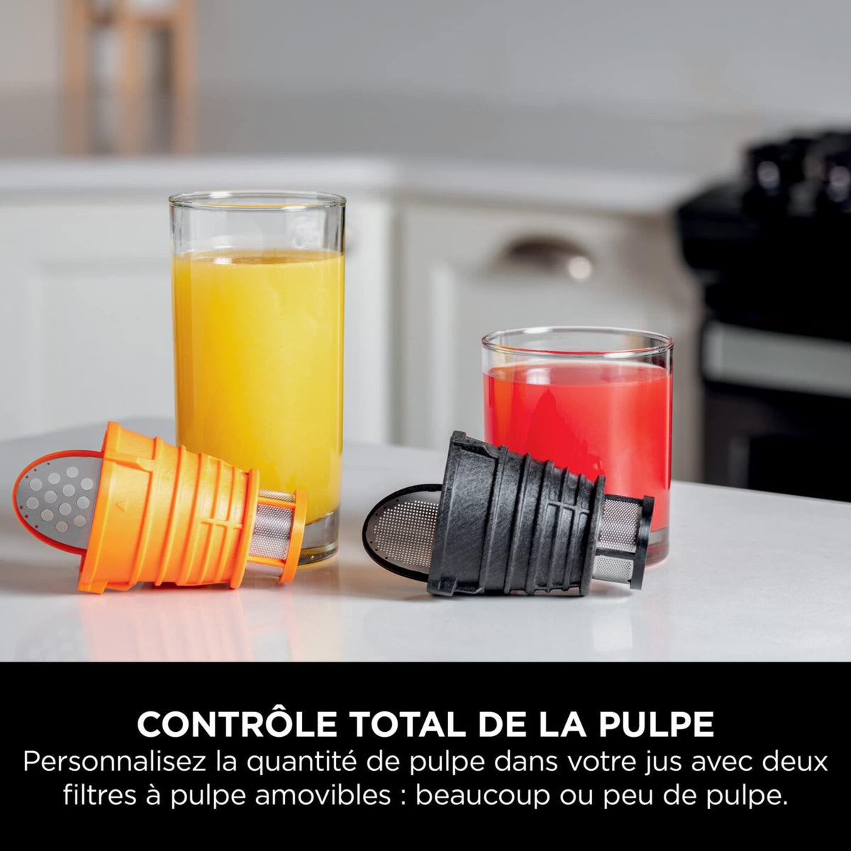 Extracteur de jus à froid Ninja NeverClog - Pressage lent sans colmatage