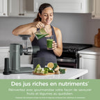 Extracteur de Jus à froid, Râpe & Trancheuse 3-en-1 Ninja NeverClog