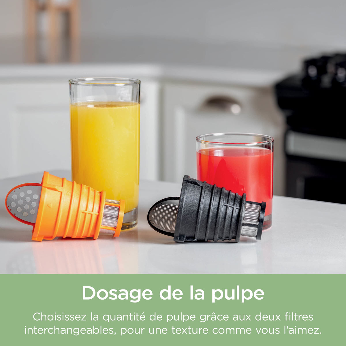 Extracteur de Jus à froid, Râpe & Trancheuse 3-en-1 Ninja NeverClog