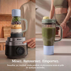 Robot multifonction 3-en-1 Ninja CrushBOSS - Blender, robot culinaire & blender-gourde - Onyx