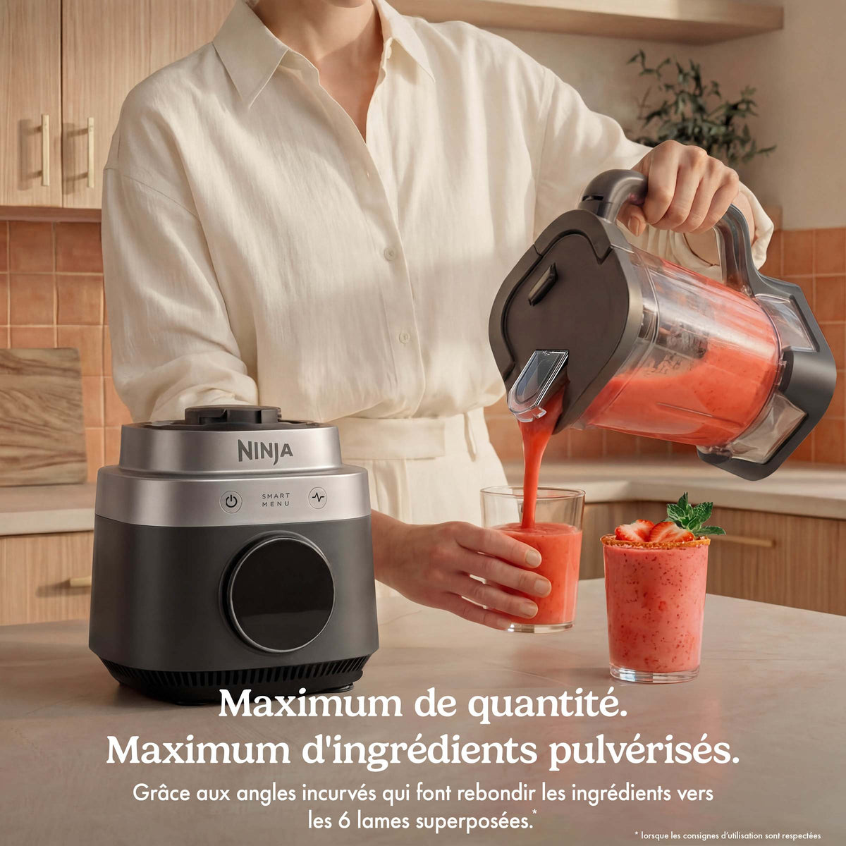 Robot multifonction 3-en-1 Ninja CrushBOSS - Blender, robot culinaire & blender-gourde - Onyx