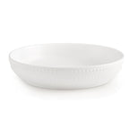 Dusklia - Margalo Beaded Serving Bowl - White