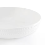 Dusklia - Margalo Beaded Serving Bowl - White