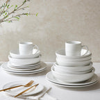 Dusklia - Margalo Beaded Serving Bowl - White
