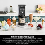 Machine à glace Ninja CREAMi Deluxe 10-en-1 – Glaces, sorbets et gelato maison