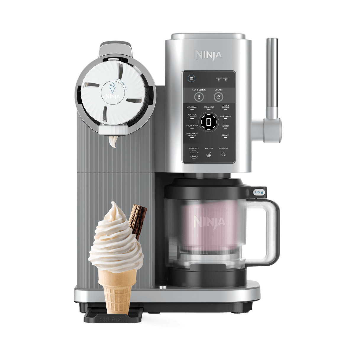 Machine à glaces Ninja CREAMi 7-en-1 - Glaces, sorbets et milkshakes maison