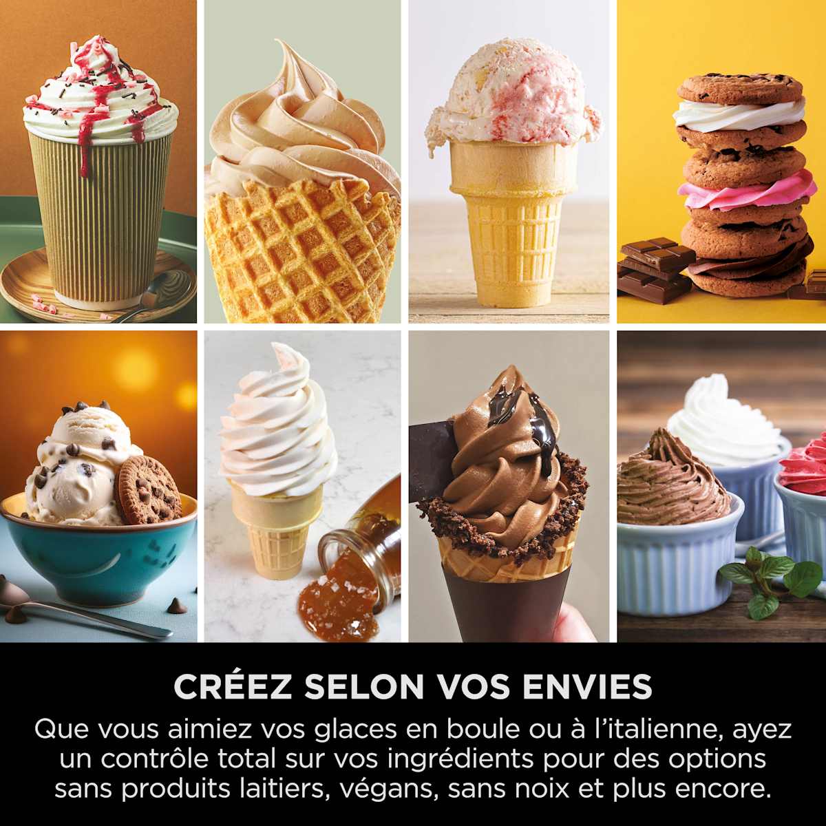 Machine à glaces et glaces à l’italienne 13-en-1 Ninja CREAMi Scoop & Swirl