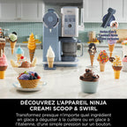 Machine à glaces et glaces à l’italienne 13-en-1 Ninja CREAMi Scoop & Swirl