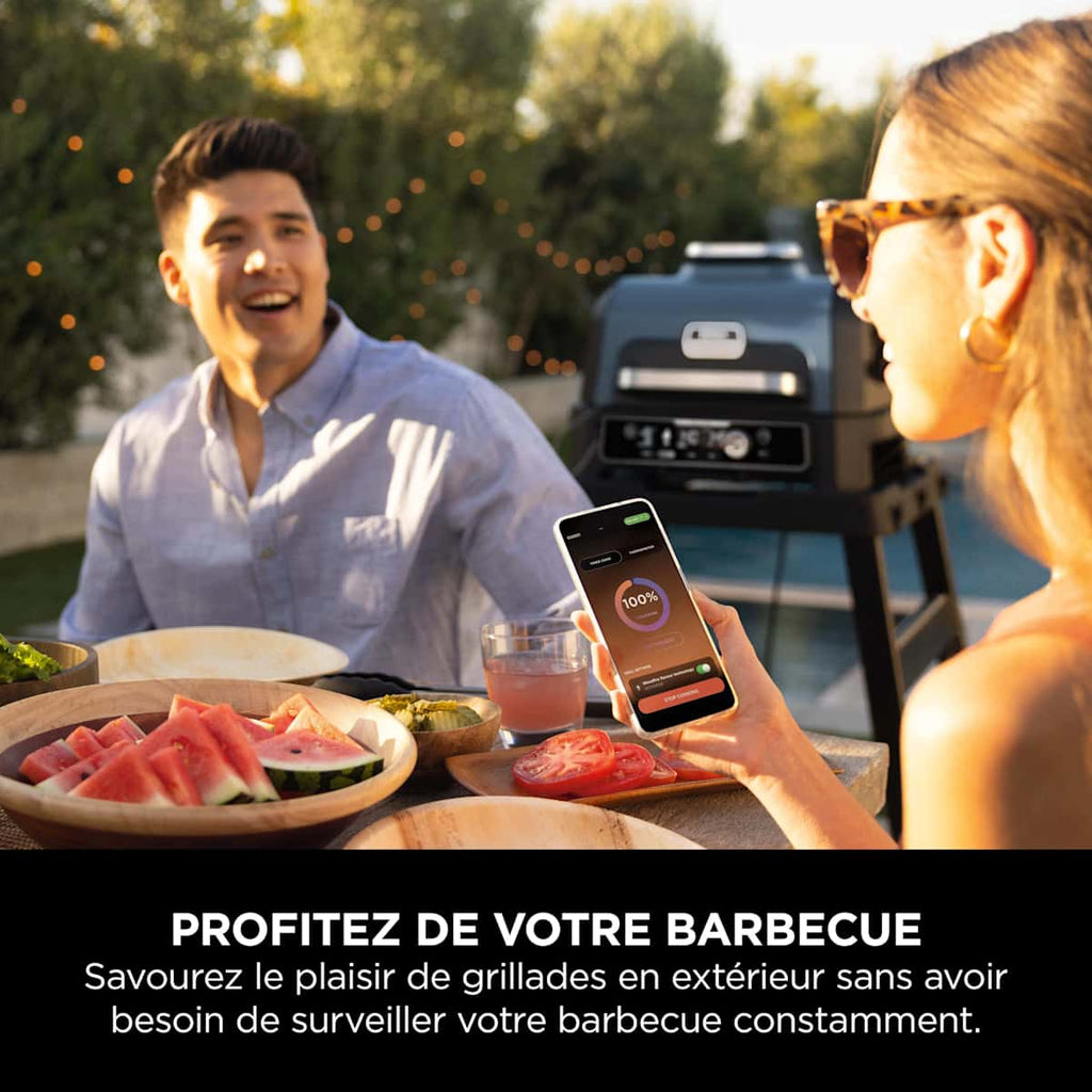 Barbecue électrique et fumoir Ninja Woodfire Pro Connect XL avec app OG901EU