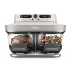 Air fryer en verre avec 8 modes CRISPi DualZone, Rose Quartz