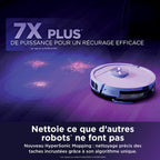 Robot aspirateur laveur 2-en-1 Shark PowerDetect UV Reveal – Blanc