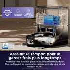 Robot aspirateur laveur 2-en-1 Shark PowerDetect UV Reveal – Noir