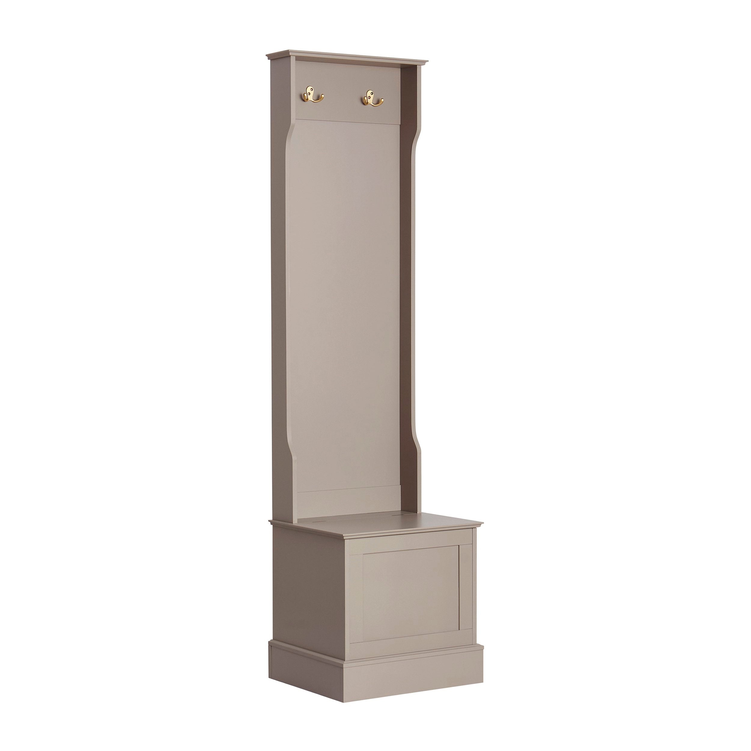 Meuble d'entrée compact Ruby - Taupe