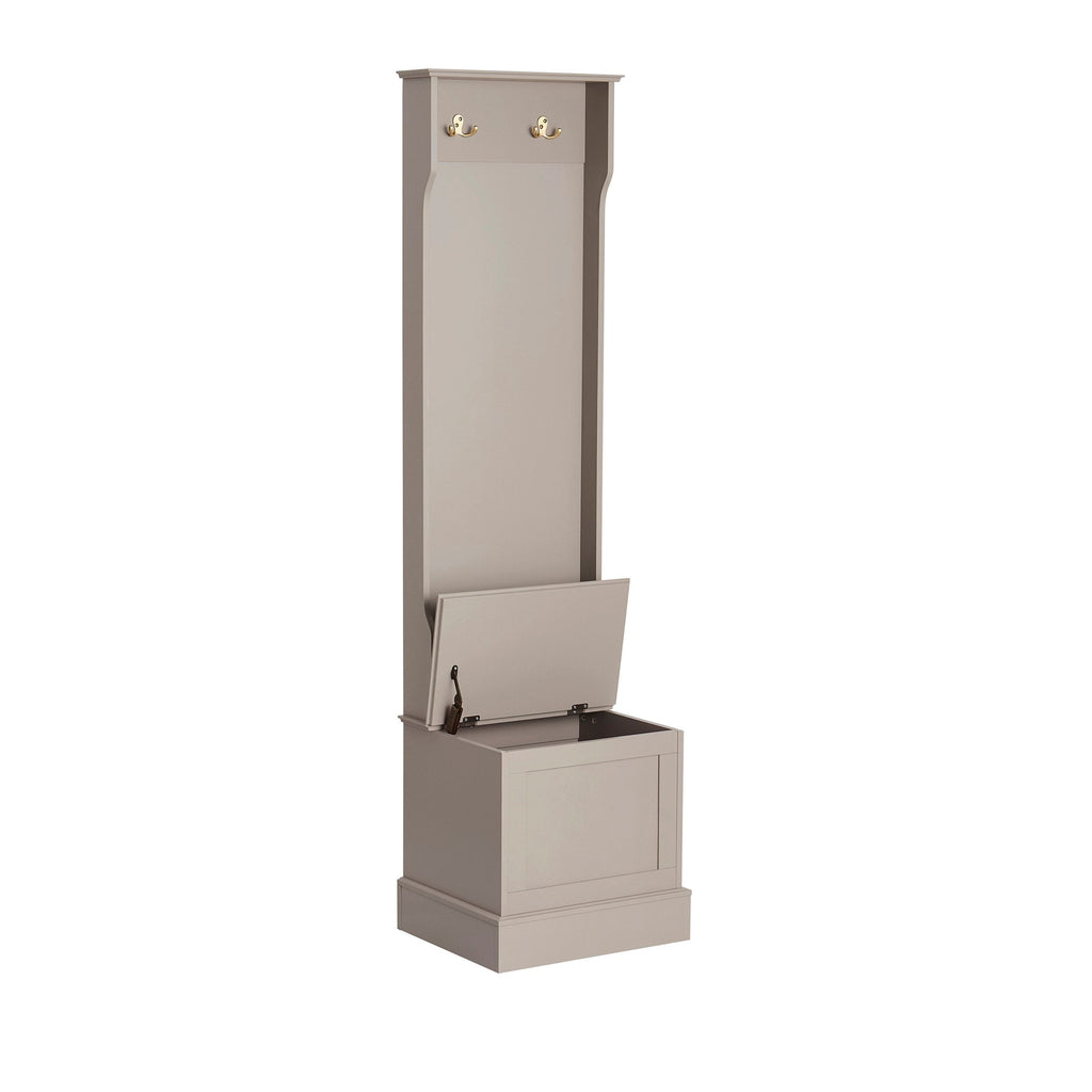 Meuble d'entrée compact Ruby - Taupe
