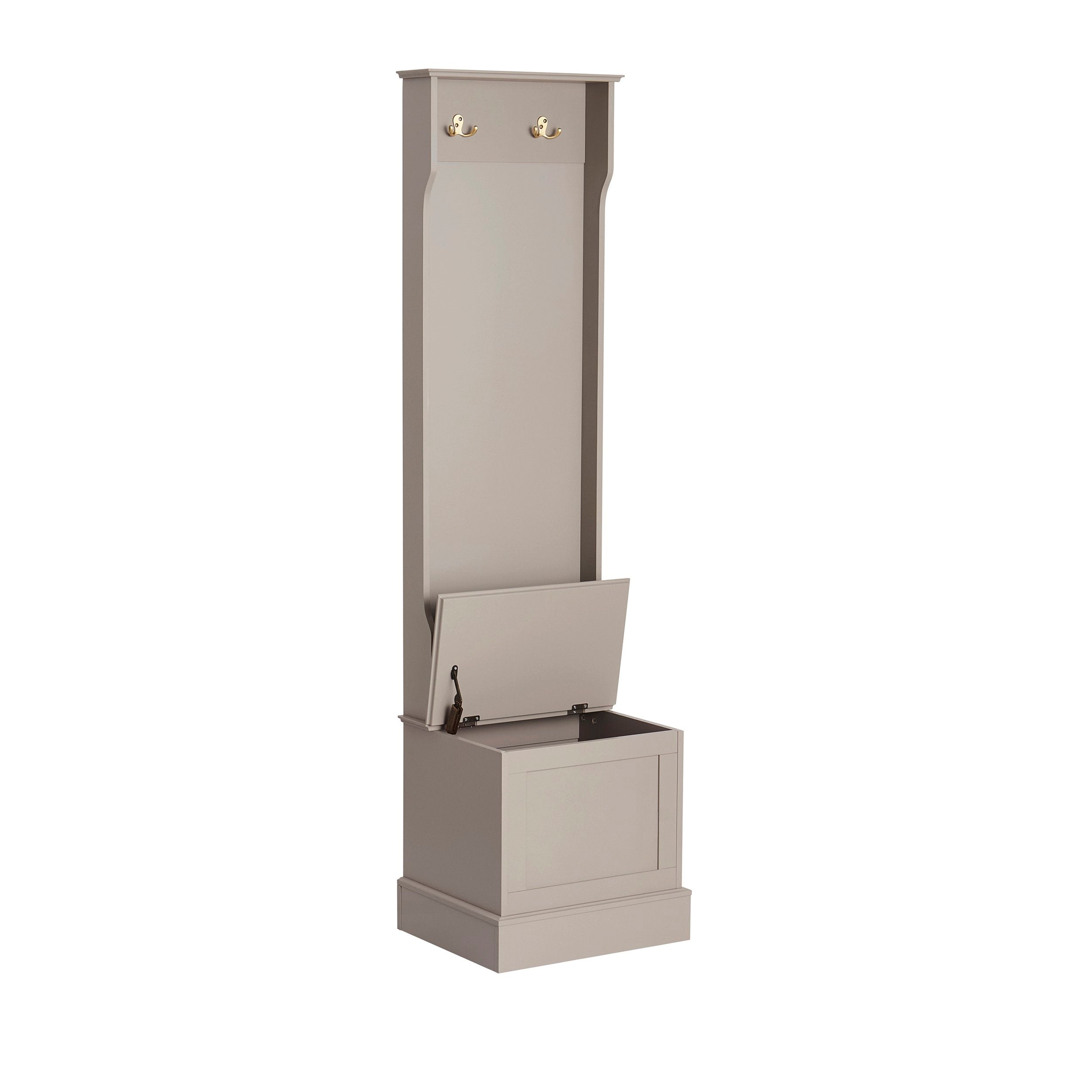 Meuble d'entrée compact Ruby - Taupe