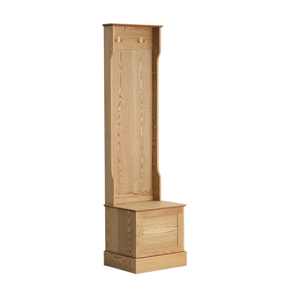 Meuble de rangement d'entrée Ruby peu encombrant - Bois clair
