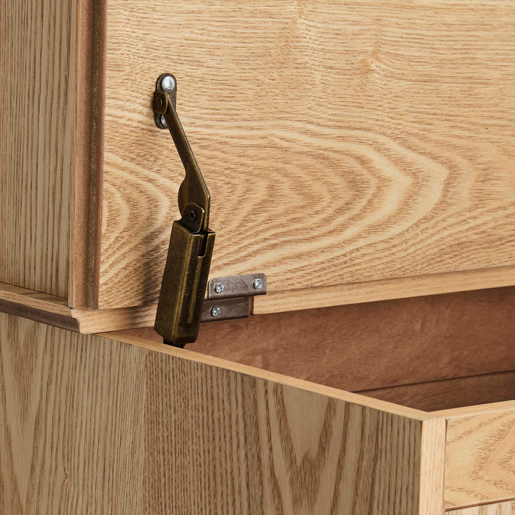 Meuble de rangement d'entrée Ruby peu encombrant - Bois clair