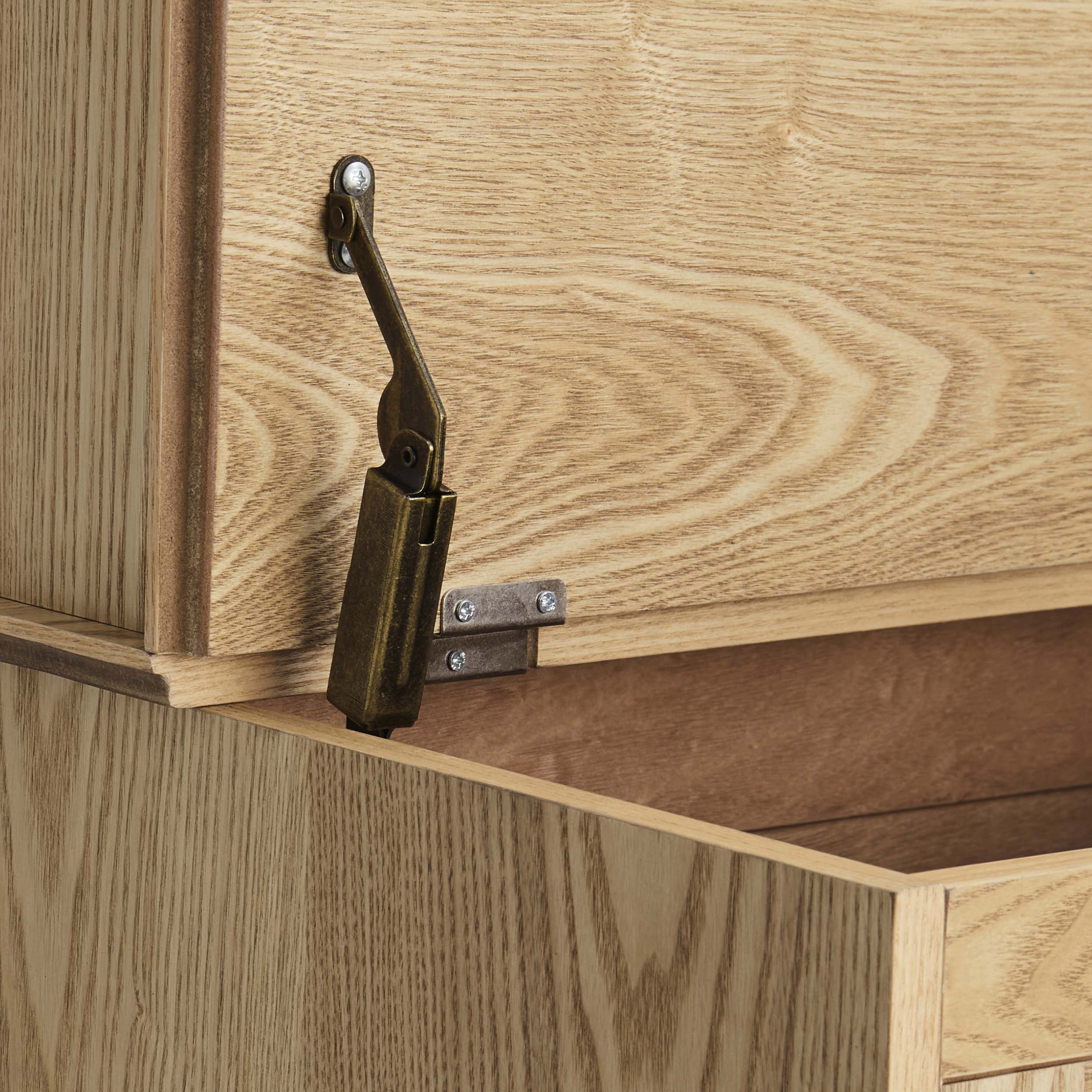 Meuble de rangement d'entrée Ruby peu encombrant - Bois clair