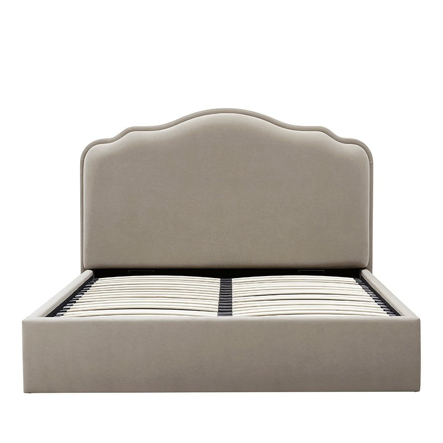 Dusklia - Wiltshire Ottoman Storage Bed - Stone
