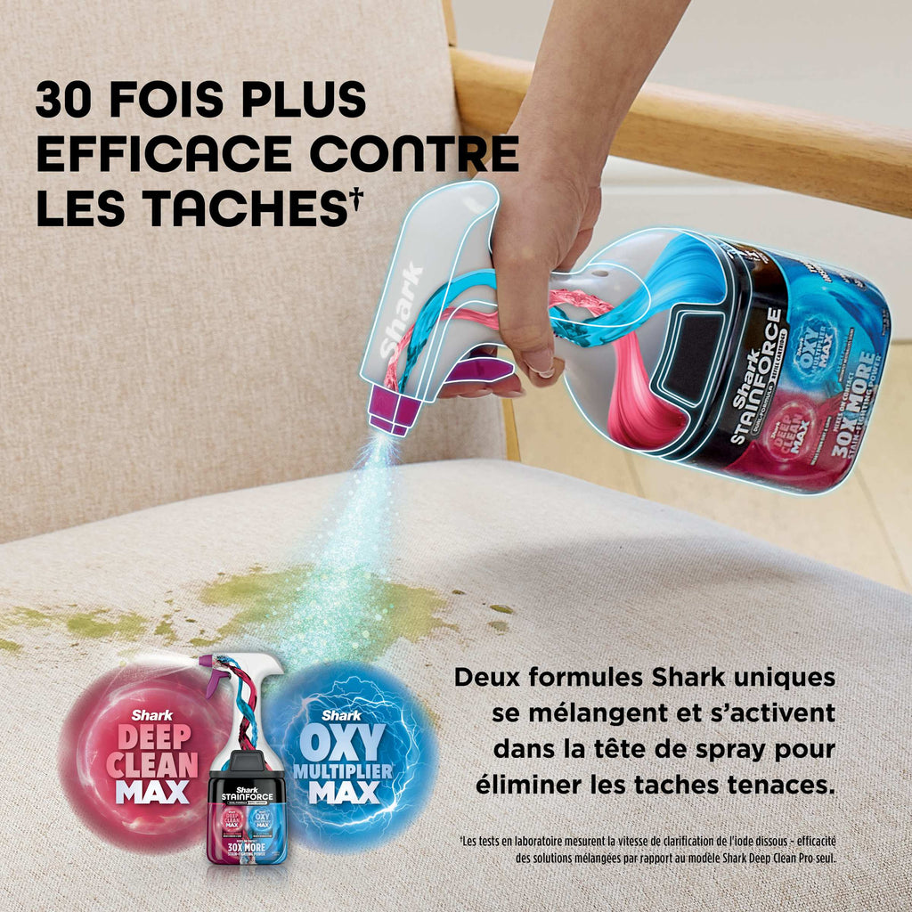 Lot de deux recharges de solution nettoyante pour détacheur StainForce