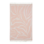 Dusklia - Abstract Floral Throw - Pink Sand