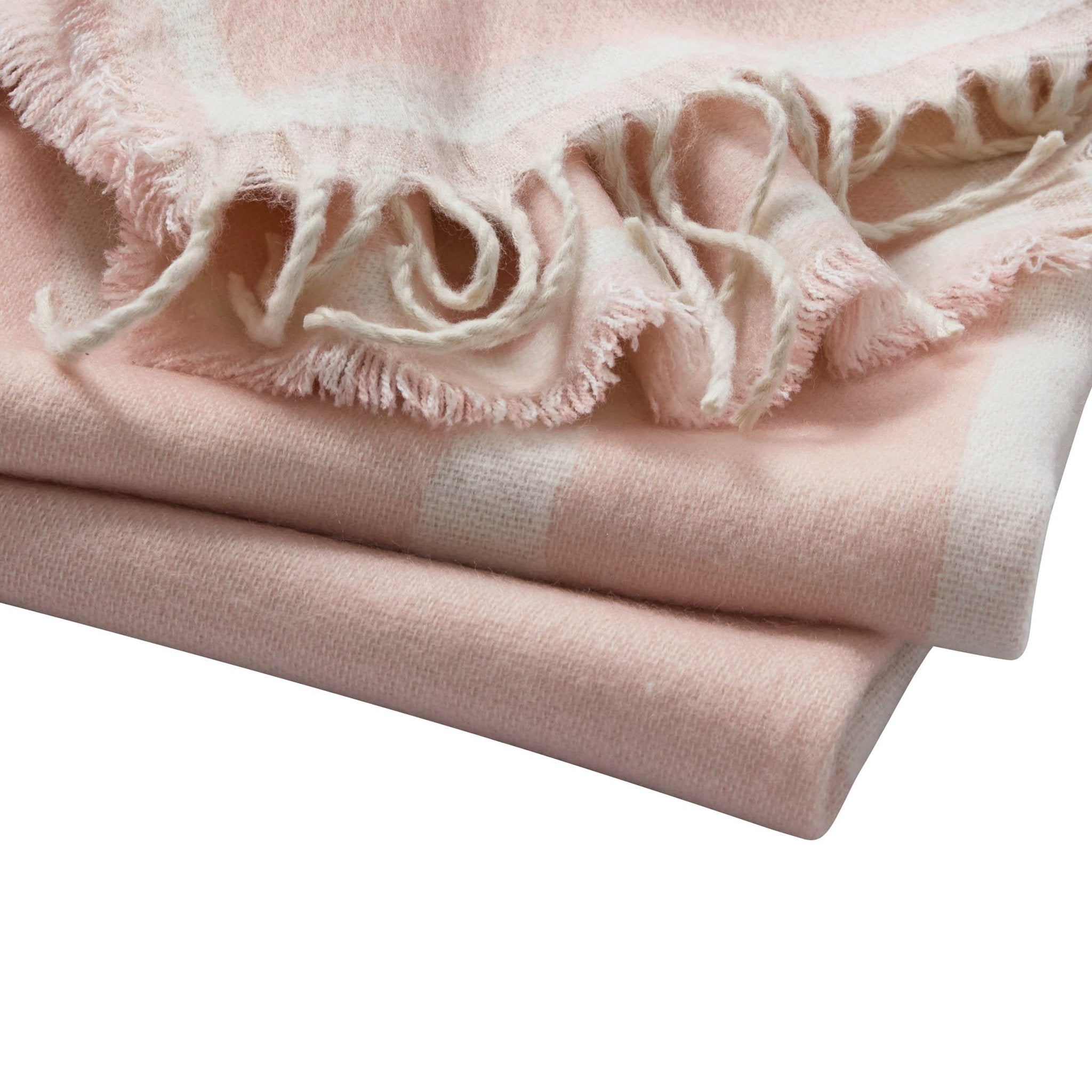Dusklia - Abstract Floral Throw - Pink Sand