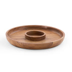 Dusklia - Acacia Chip & Dip Serving Bowl - Natural