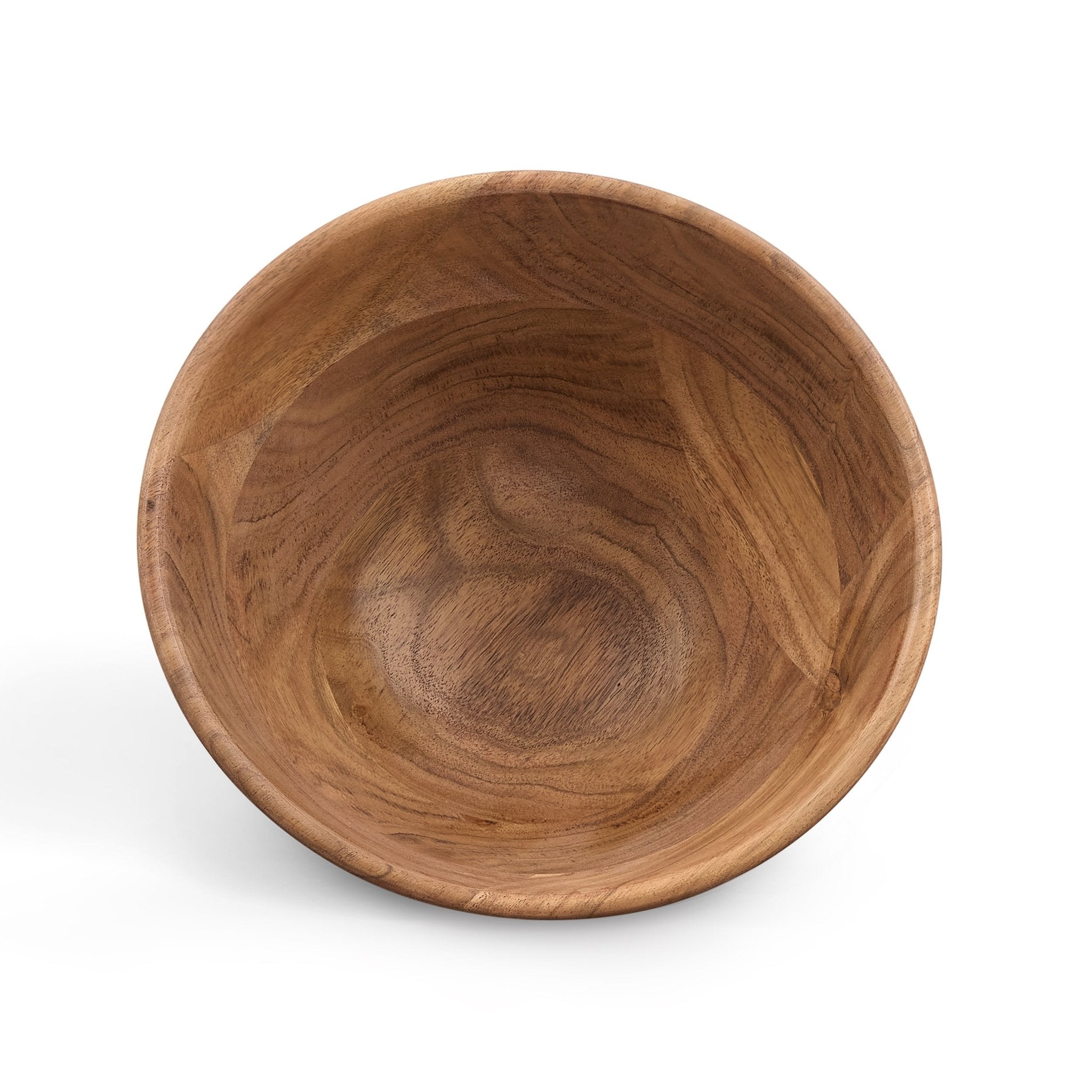 Dusklia - Acacia Salad Bowl with Servers - Natural