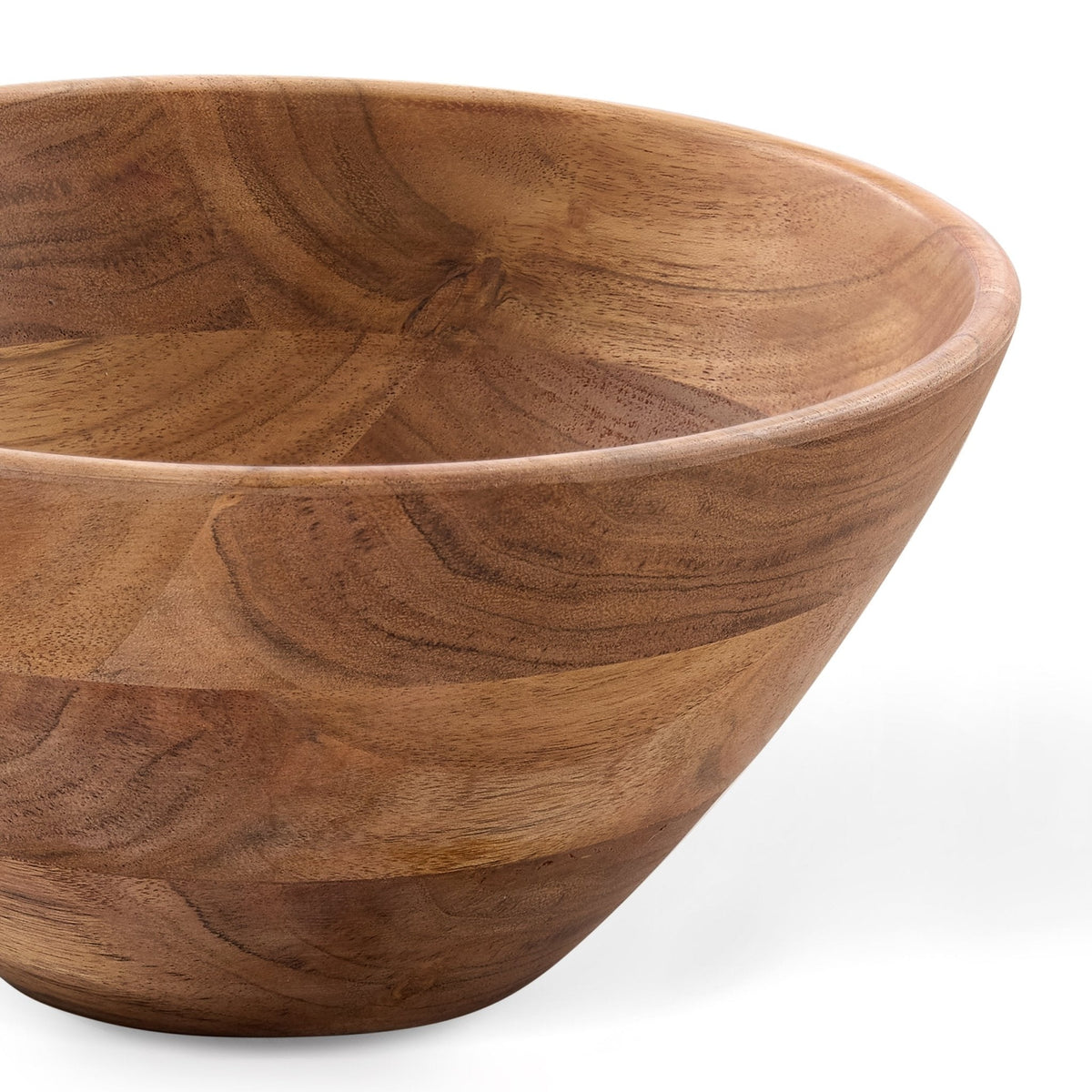 Dusklia - Acacia Salad Bowl with Servers - Natural