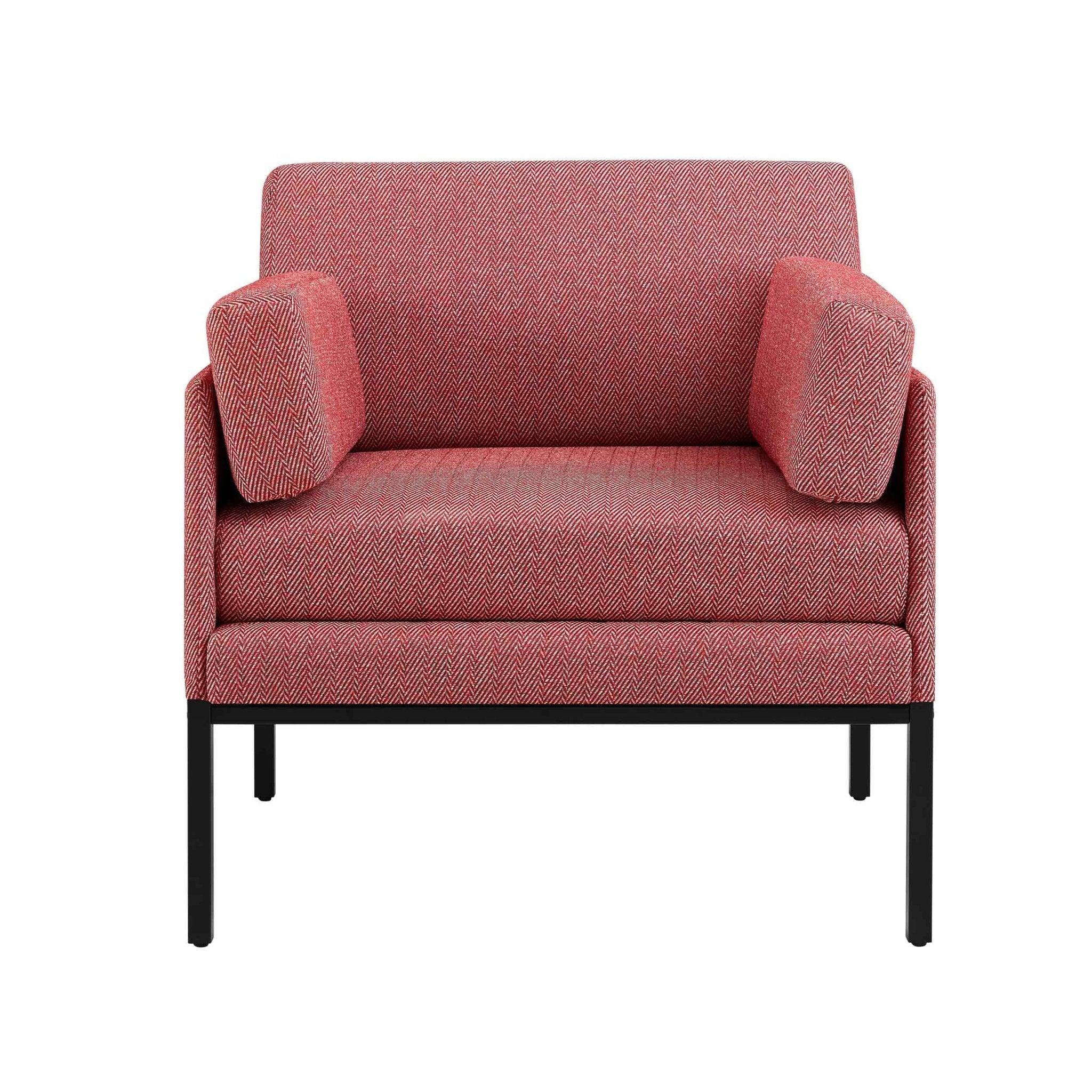 Dusklia - Ada Accent Chair - Berry Chevron