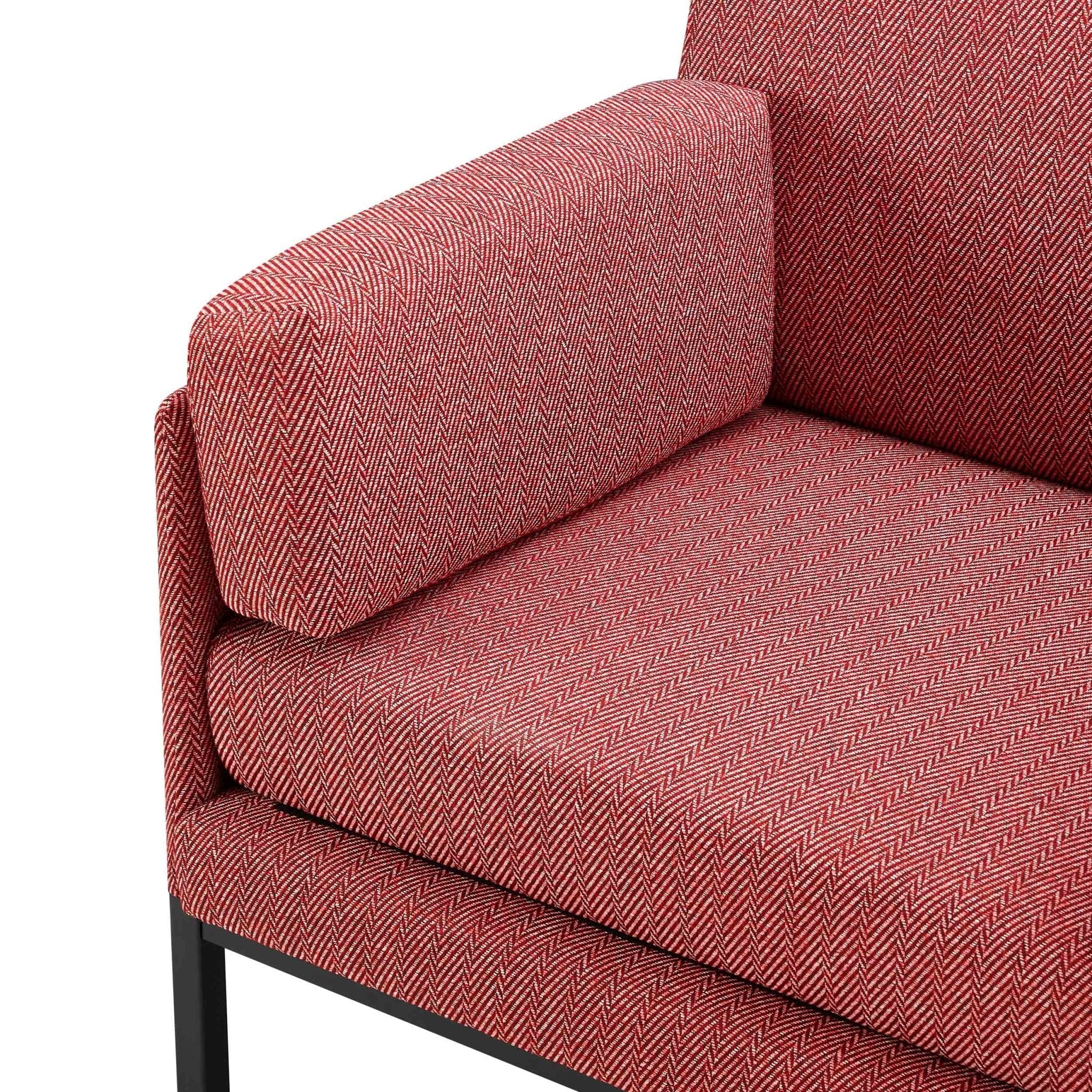 Dusklia - Ada Accent Chair - Berry Chevron