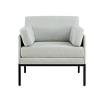Dusklia - Ada Accent Chair - Blue Stripe
