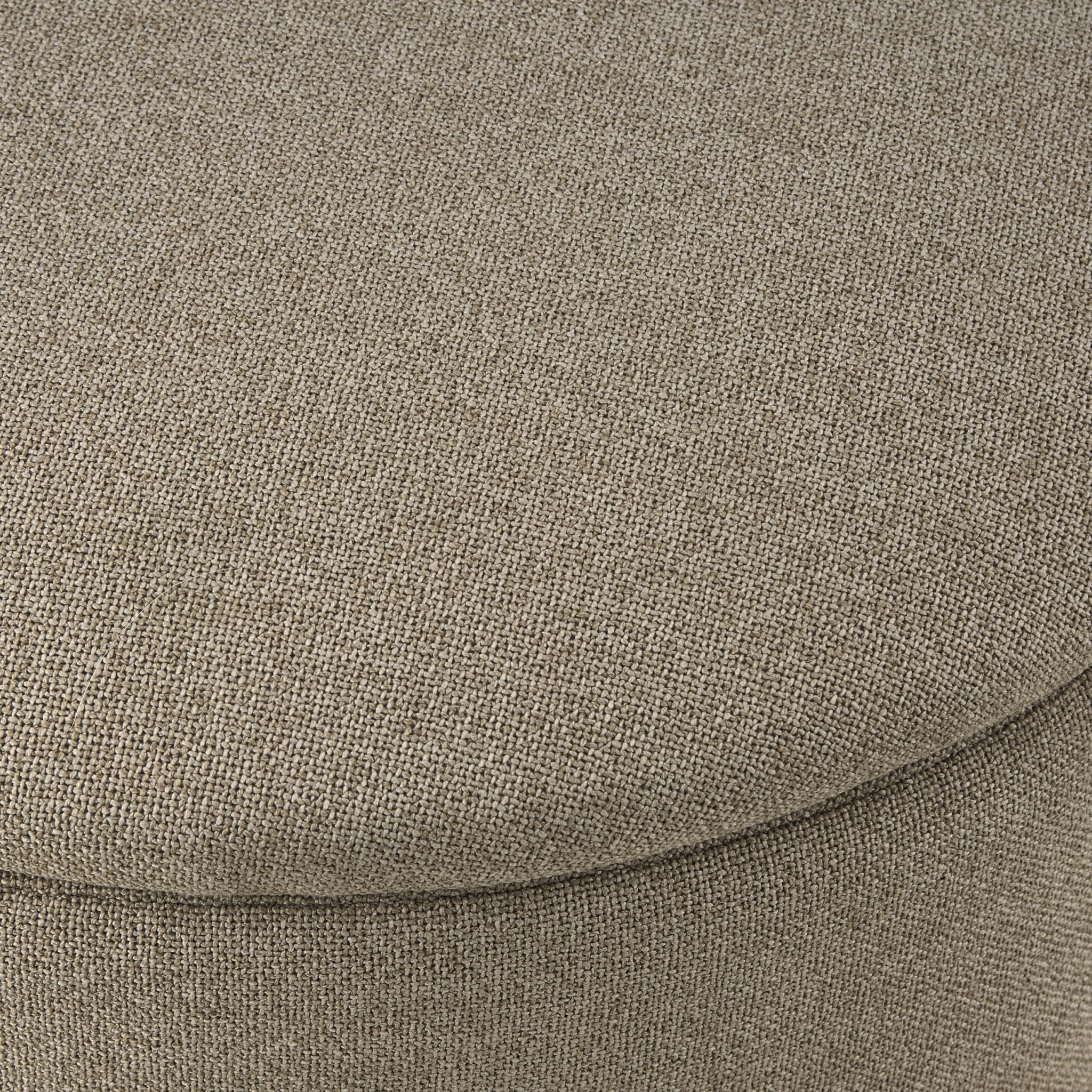 Dusklia - Adelaide Gold Base Storage Stool - Oatmeal