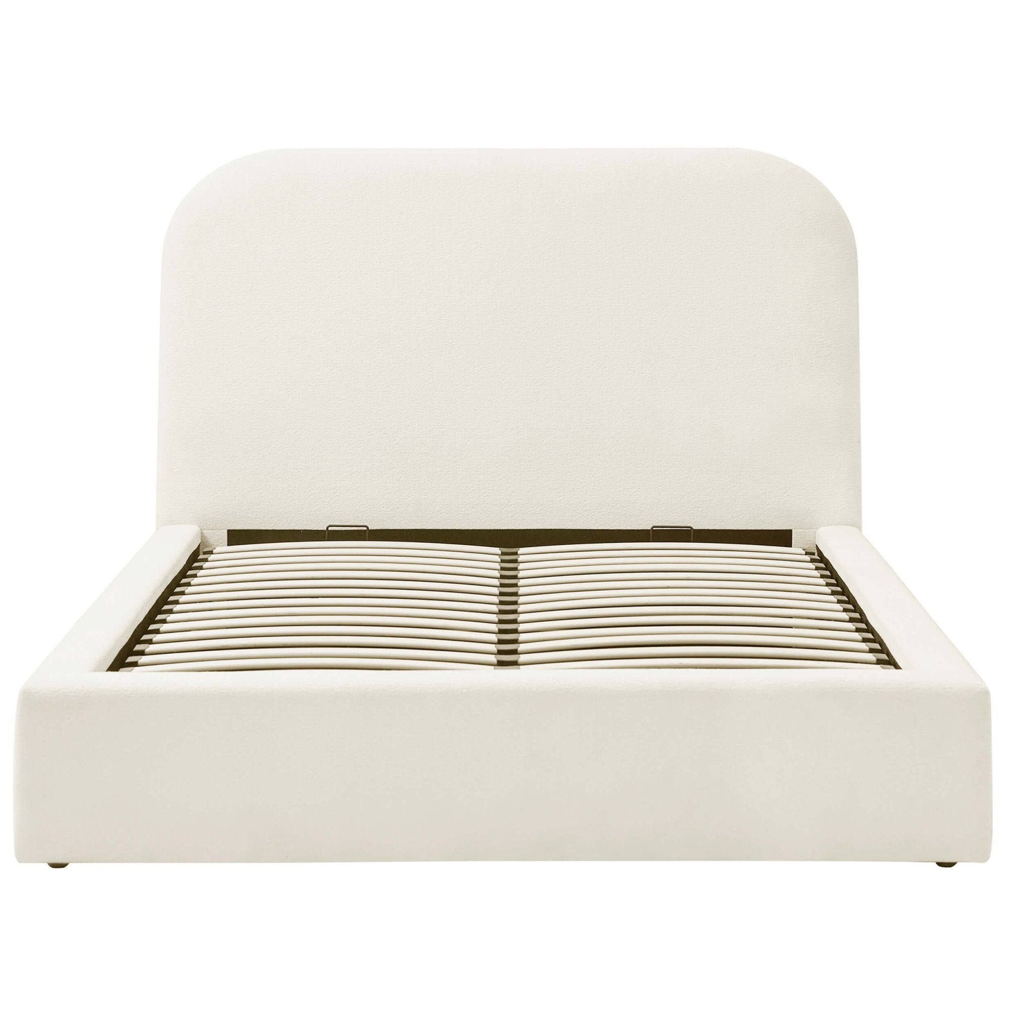 Dusklia - Aintree Ottoman Storage Bed - Teddy Cream