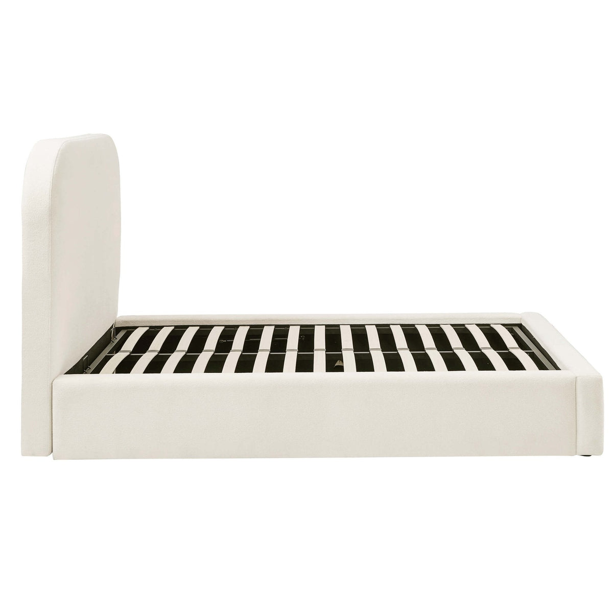 Dusklia - Aintree Ottoman Storage Bed - Teddy Cream