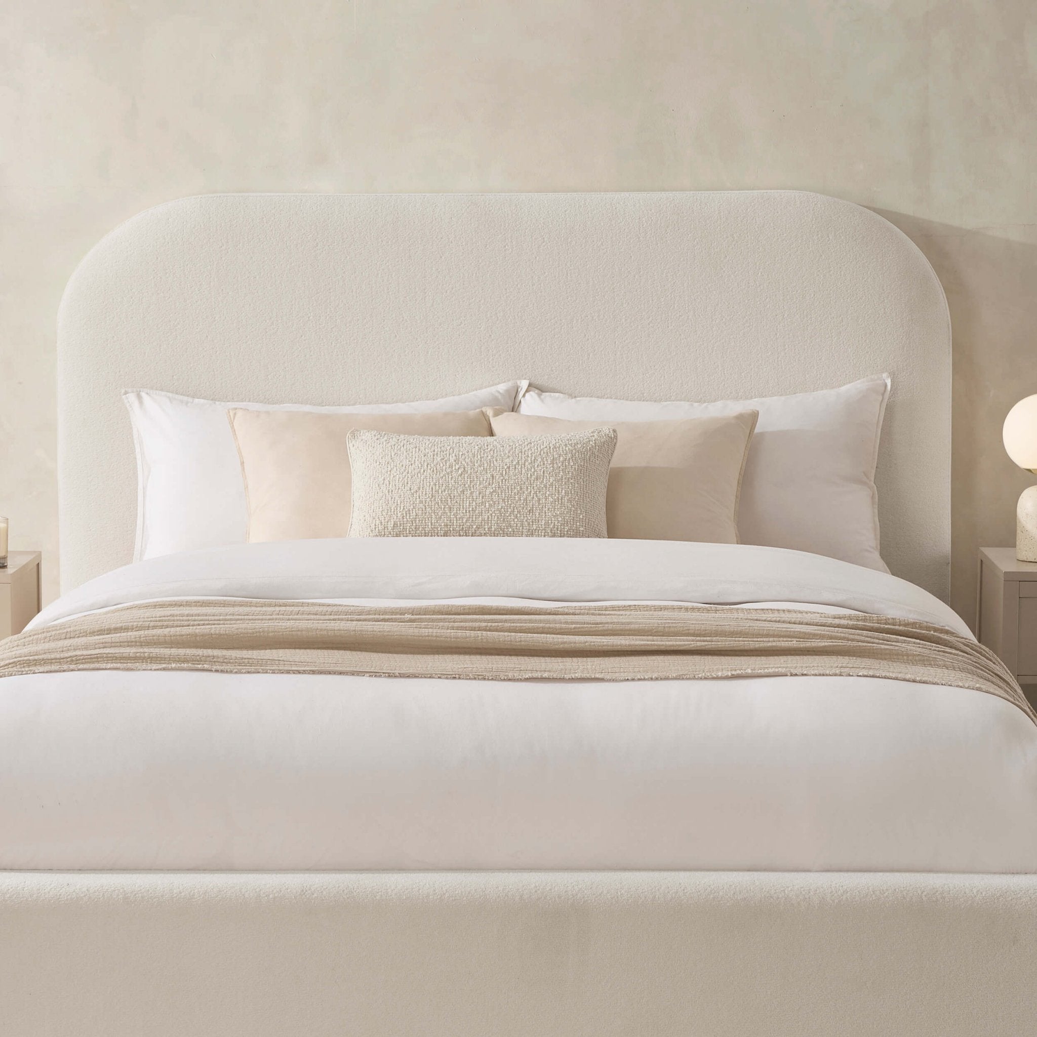 Dusklia - Aintree Ottoman Storage Bed - Teddy Cream