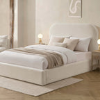 Dusklia - Aintree Ottoman Storage Bed - Teddy Cream