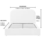 Dusklia - Aintree Ottoman Storage Bed - Teddy Cream