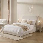 Dusklia - Aintree Ottoman Storage Bed - Teddy Cream