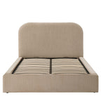 Dusklia - Aintree Ottoman Storage Bed - Textured Oatmeal