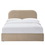Dusklia - Aintree Ottoman Storage Bed - Textured Oatmeal