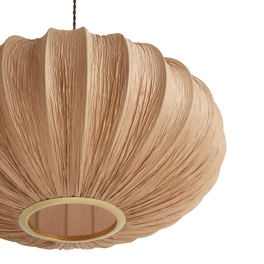 Dusklia - Akari Origami Easy-Fit Ceiling Light Shade - Natural