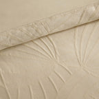 Dusklia - Alanna Linen Look Jacquard 100% Cotton Duvet Cover & Pillowcase Set - Natural