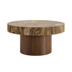 Dusklia - Aleyna Coffee Table - Medium Wood/ Marble Effect