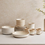 Dusklia - Alfredo Speckled Stoneware Serving Bowl - Natural