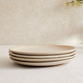 Dusklia - Alfredo Speckled Stoneware Set of 4 Dinner Plates - Natural
