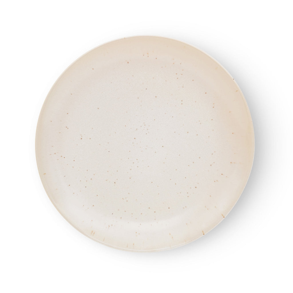 Dusklia - Alfredo Speckled Stoneware Set of 4 Dinner Plates - Natural